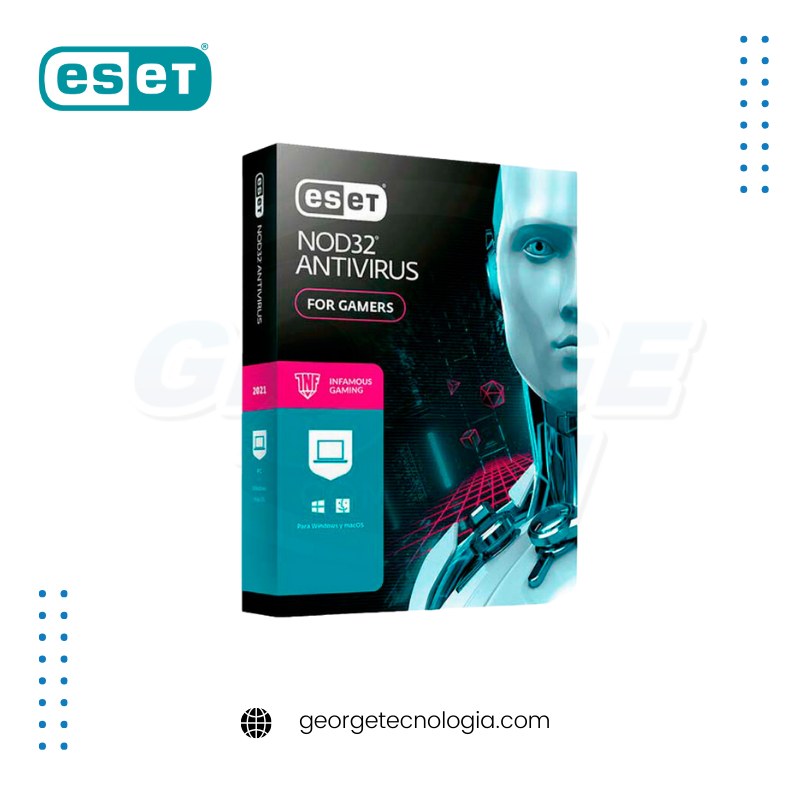 ESET NOD32 ANTIVIRUS EDITION INFAMOUS 2021 1PC 12 MESES